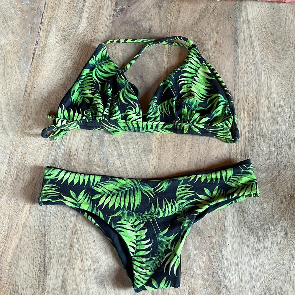 San Lorenzo Palm Leaf Bikini Set